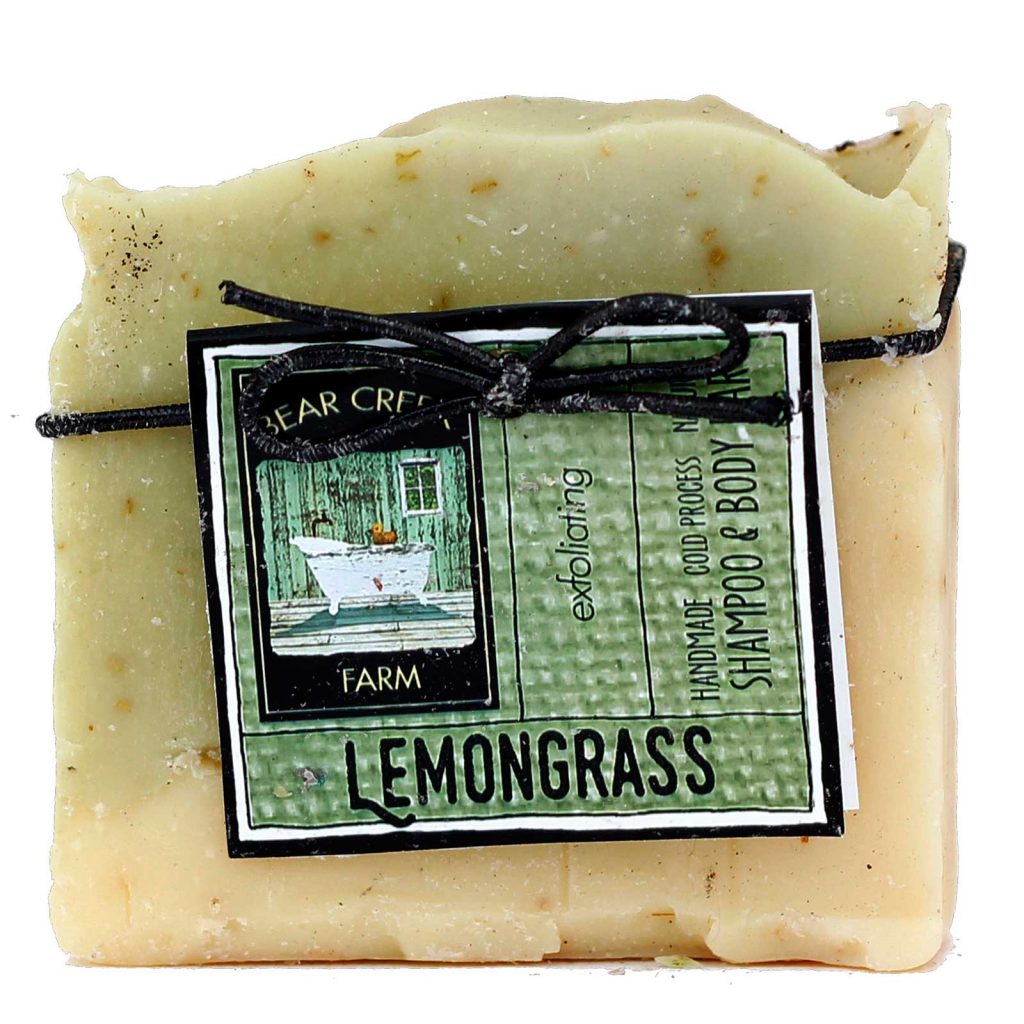 Exfoliator Natural Soap - Lemongrass and Peppermint